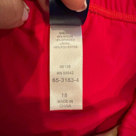 Swimsuits for All Women Solid Pink Swim Skirt Attached Brief Suit Bottom Size 18 - Picture 6 of 7